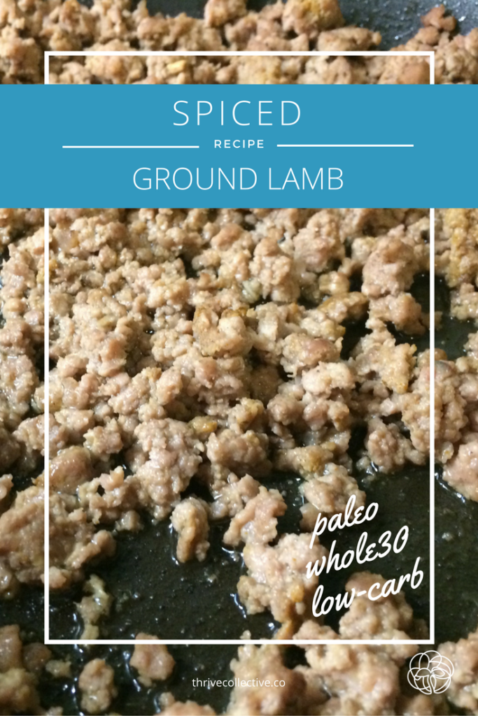 Spice ground lamb recipe -- Paleo, Whole30 and low-carb