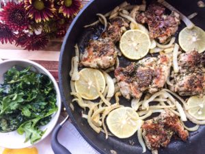 RECIPE: Lemon and Herb Pan-Seared Chicken Thighs | Paleo, Whole30, Keto | by Candace Kennedy