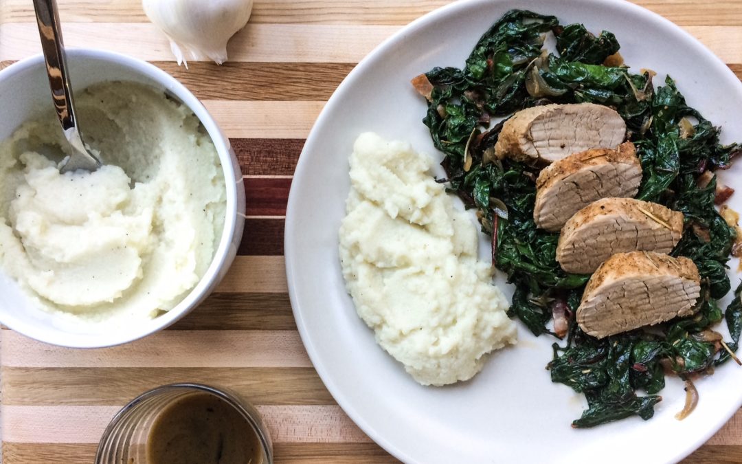 RECIPE: One-Pot Pork Tenderloin with Rainbow Chard | Paleo, Whole30, Low-Carb | by Candace Kennedy