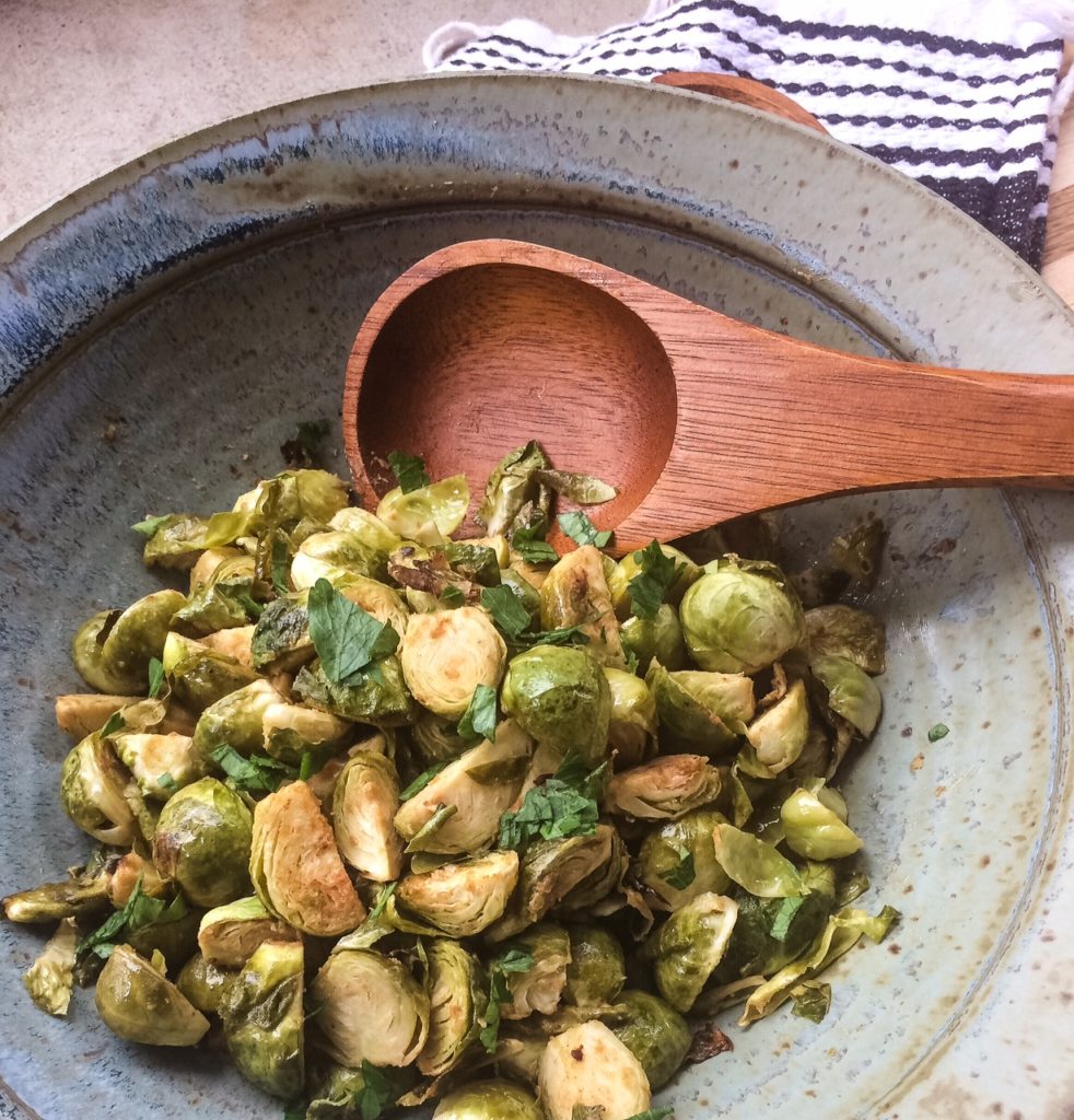 Dijon Roasted Brussels Sprouts | Paleo, Whole30, Low-Carb