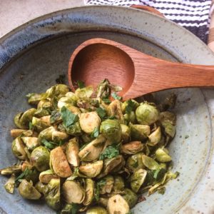 Dijon Roasted Brussels Sprouts | Paleo, Whole30, Low-Carb