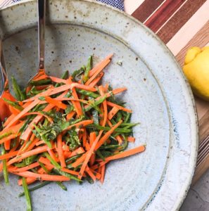 RECIPE: Spring Herb Salad with Carrots, Spring Peas, and Mint | Paleo, Whole30, Low-Carb