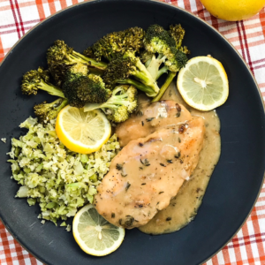 Creamy Dijon Chicken | Paleo, Whole30, Low-carb | The Real Food Effect by Candace Kennedy, Holistic Nutritionist