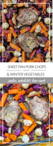 Sheet Pan Pork Chops & Winter Vegetables | Paleo, Whole30, Low-Carb | The Real Food Effect by Candace Kennedy, Certified Nutritionist