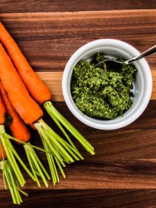 Carrot Top Pesto | Paleo, Low-carb, Whole30 | The Real Food Effect by Candace Kennedy, Holistic Nutritionist