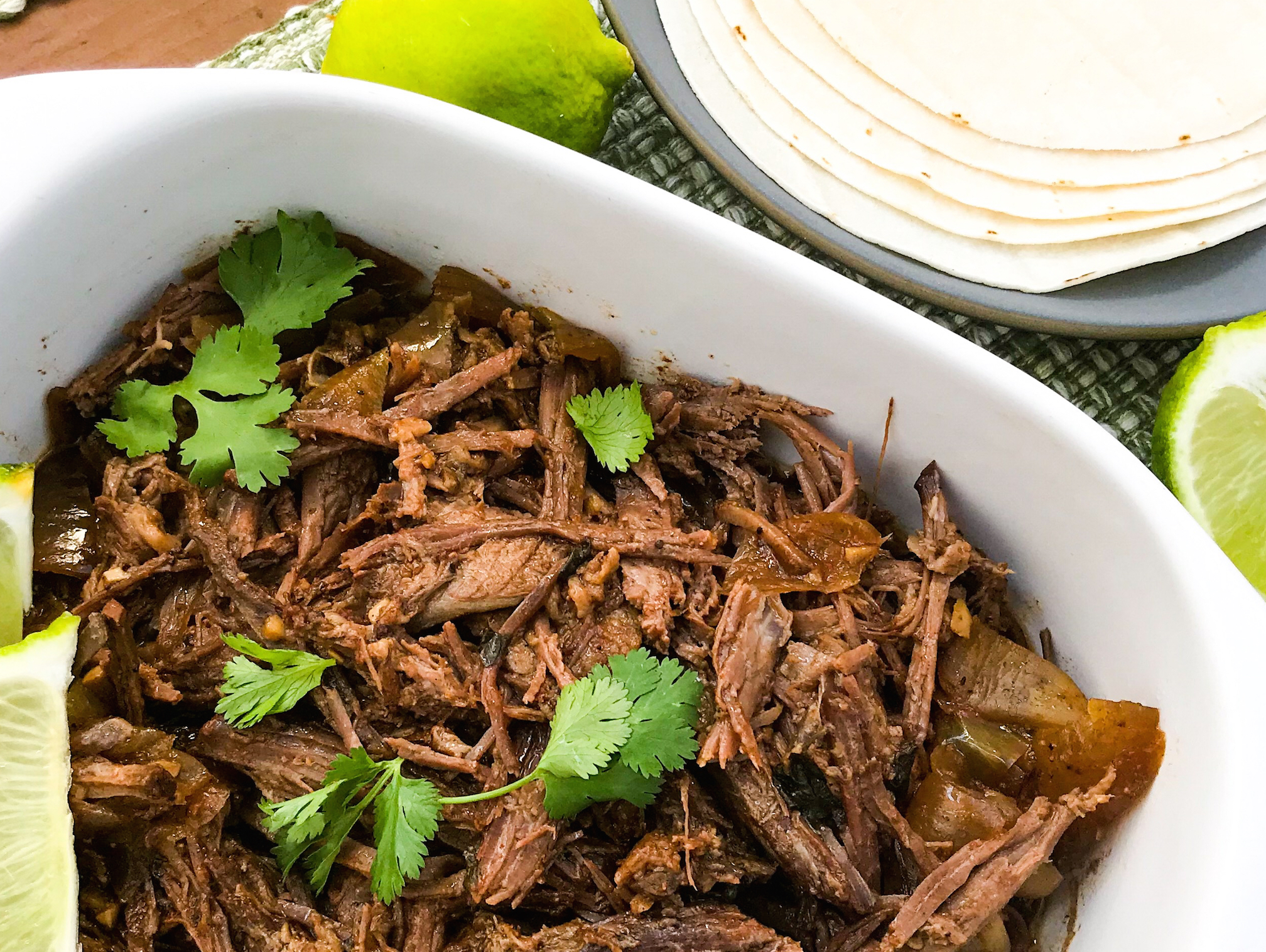 Healthy Brisket Tacos in the Slow Cooker