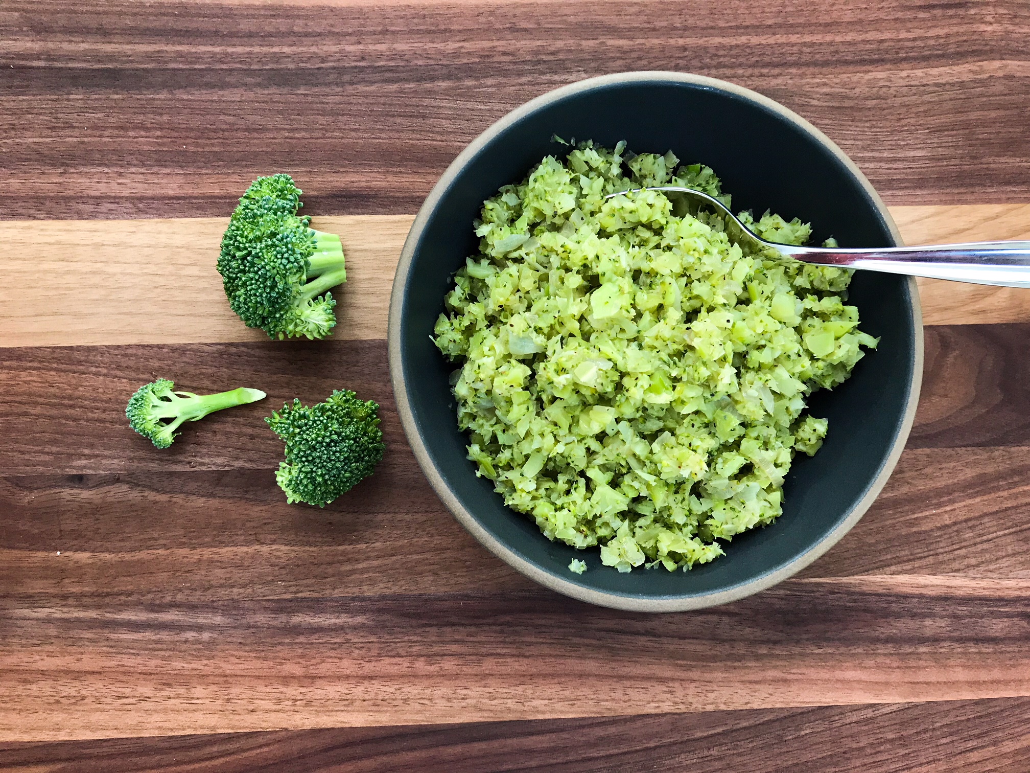 Riced Broccoli (and Stems!) | Paleo, Whole30, Low-carb | The Real Food Effect by Candace Kennedy, Holistic Nutritionist