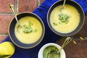 Summer Squash and Leek Soup | Paleo, Whole30, Low-carb | The Real Food Effect by Candace Kennedy, Holistic Nutritionist