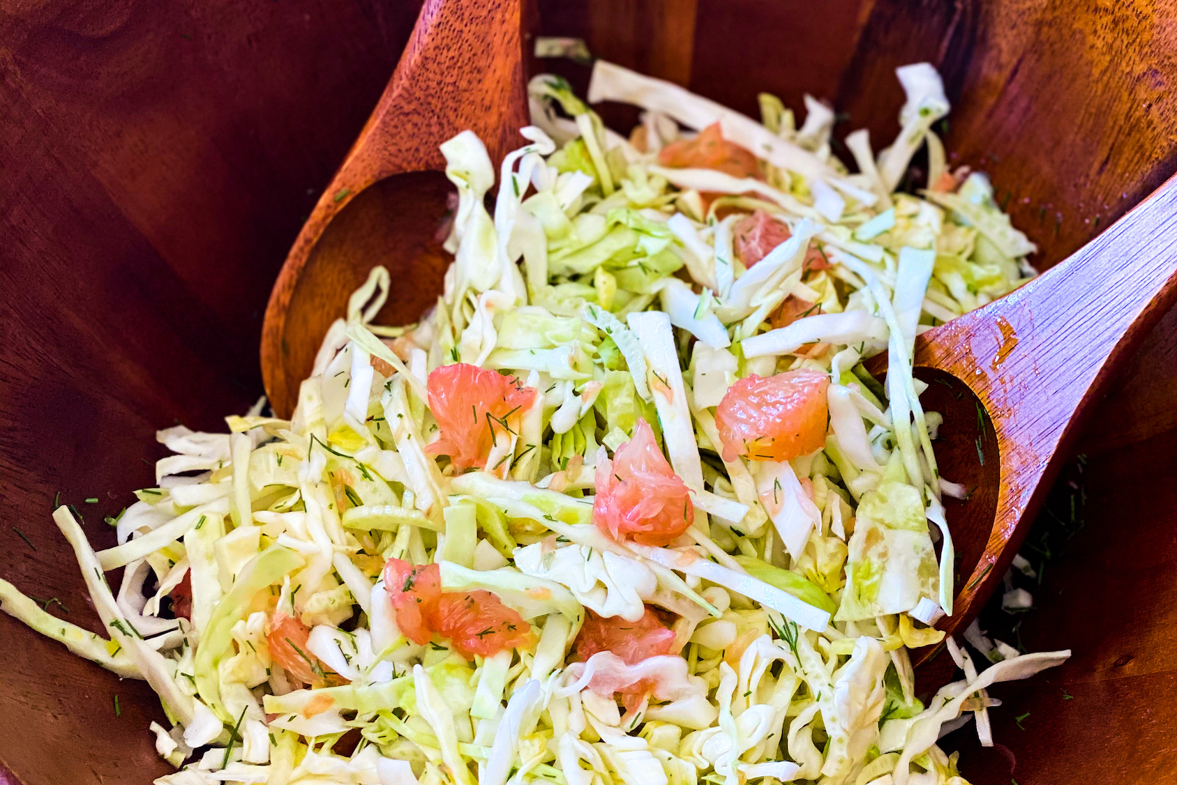 Cabbage, Fennel, and Grapefruit Slaw