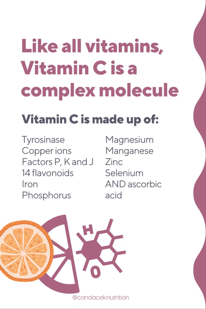 vitamin c is a complex molecule