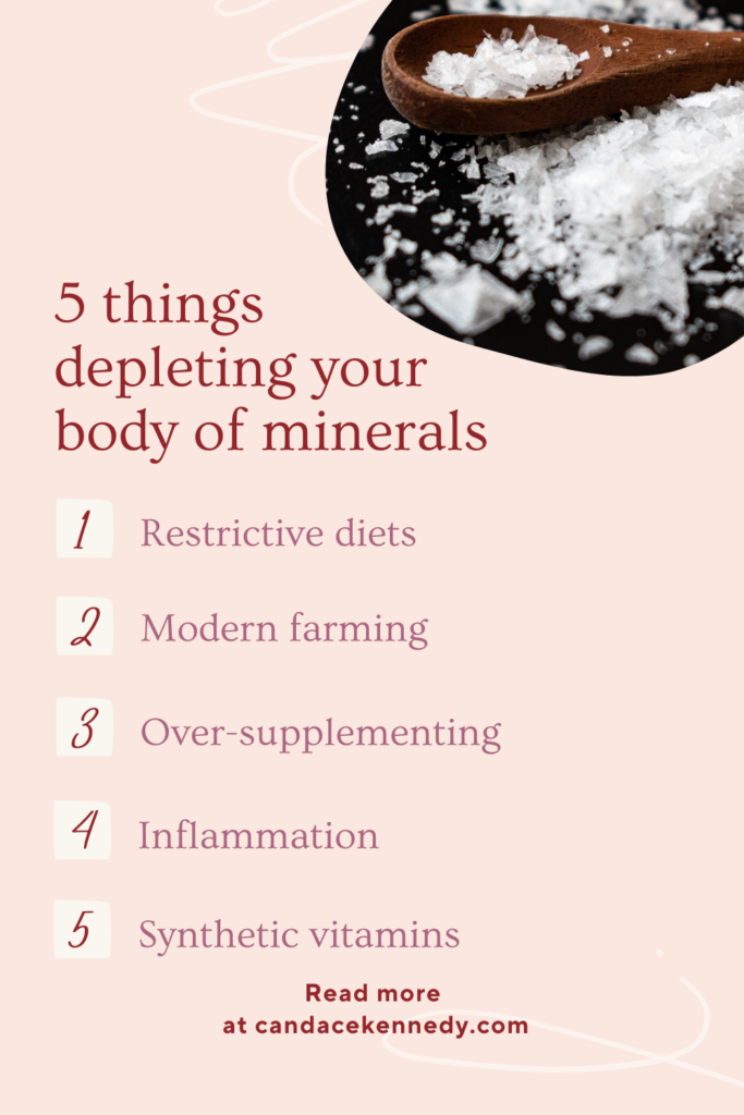 what depletes minerals