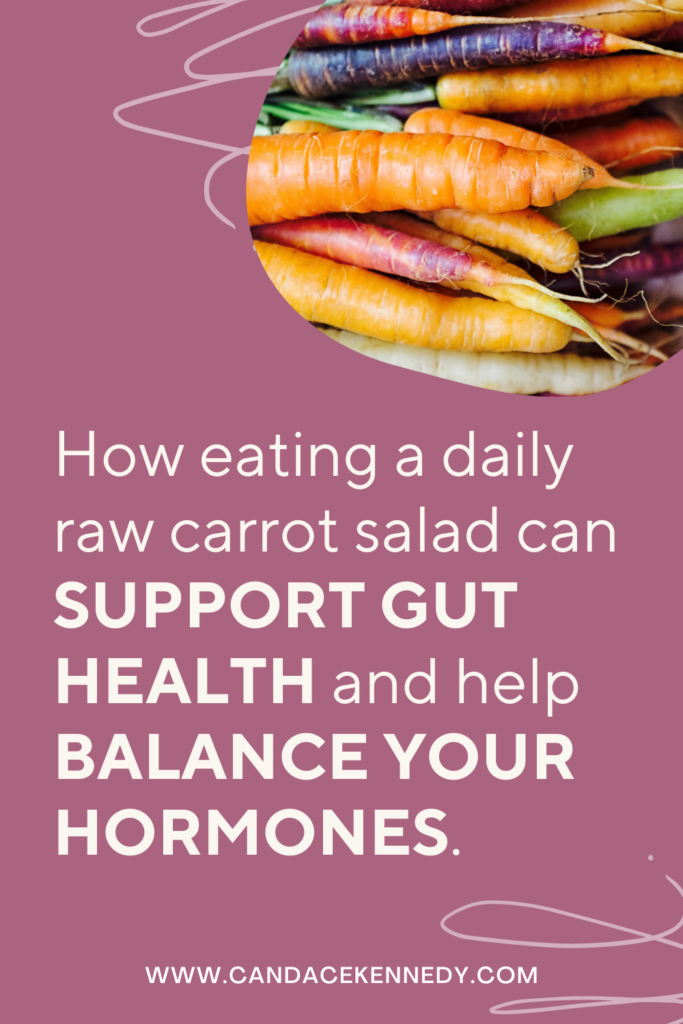 raw carrot salad can balance hormones