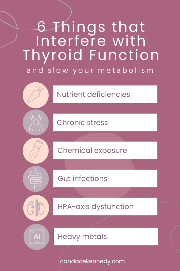 thing that interfere with thyroid function